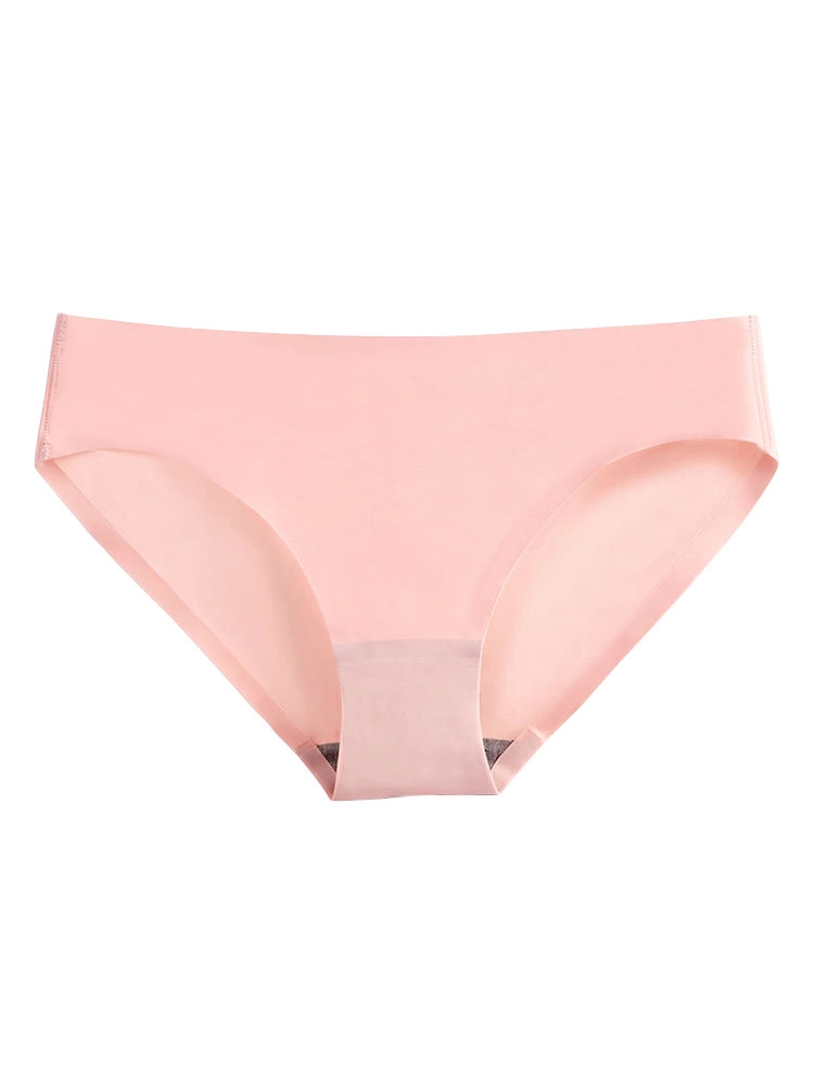 4-Pack Plus Size Ice Silk Comfy Pure Panties
