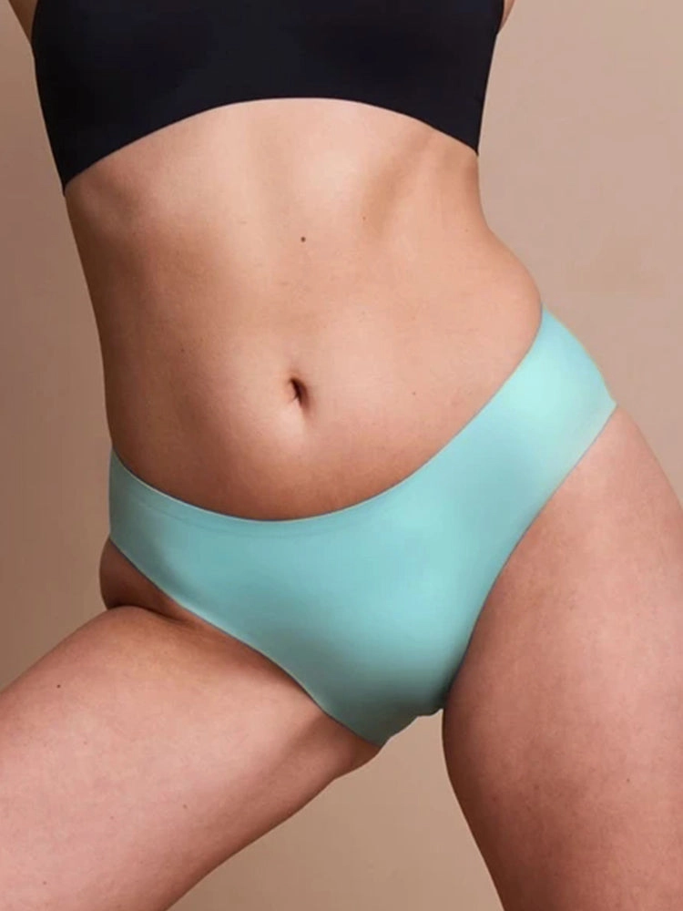 4-Pack Plus Size Ice Silk Comfy Pure Panties