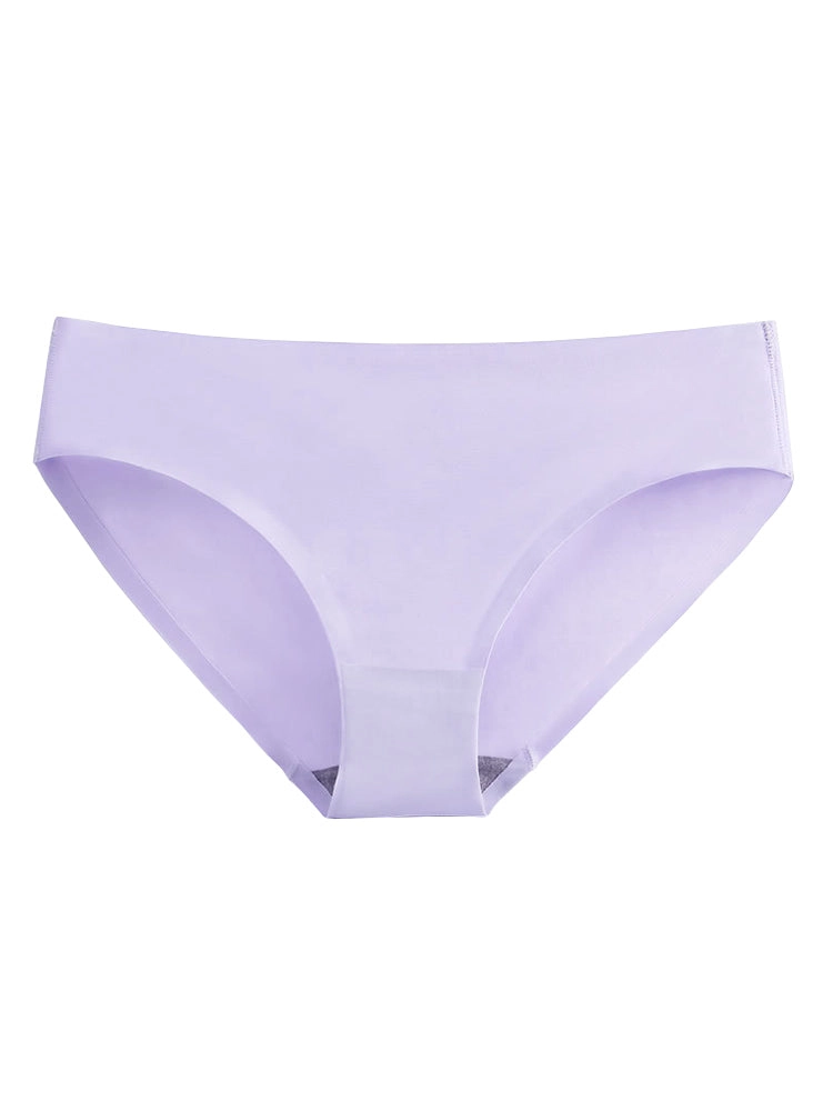 4-Pack Plus Size Ice Silk Comfy Pure Panties