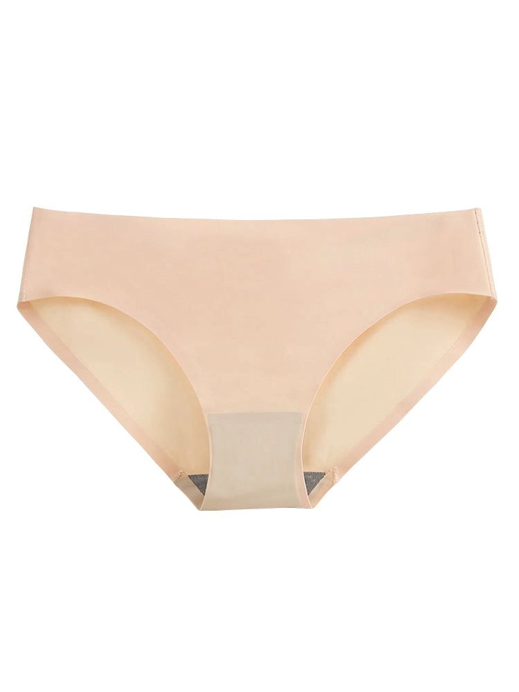 4-Pack Plus Size Ice Silk Comfy Pure Panties