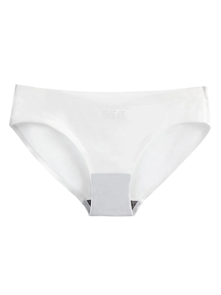 4-Pack Plus Size Ice Silk Comfy Pure Panties