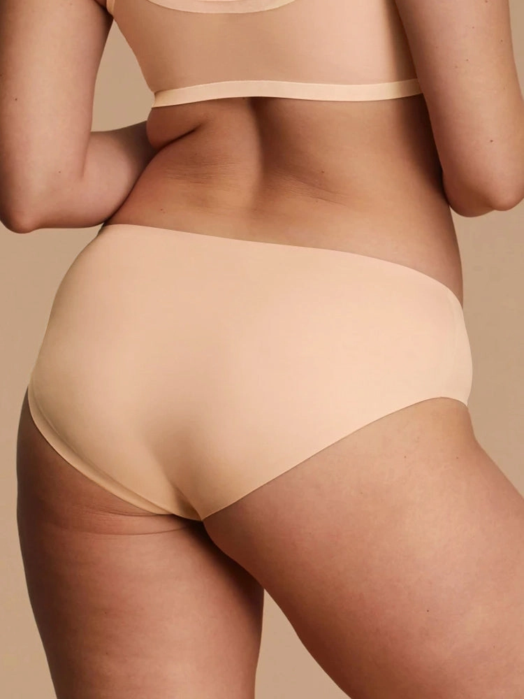 4-Pack Plus Size Ice Silk Comfy Pure Panties
