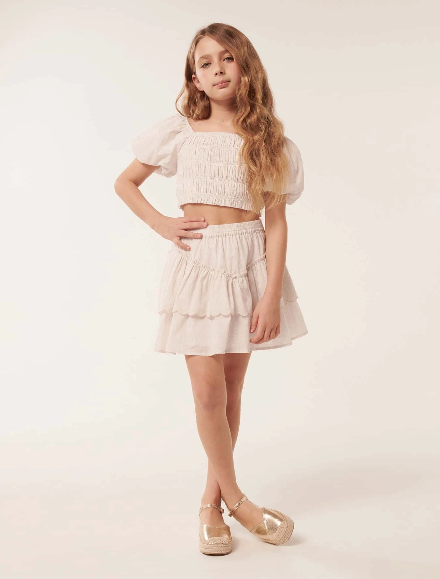 Aaliyah Shirred Teen Skirt