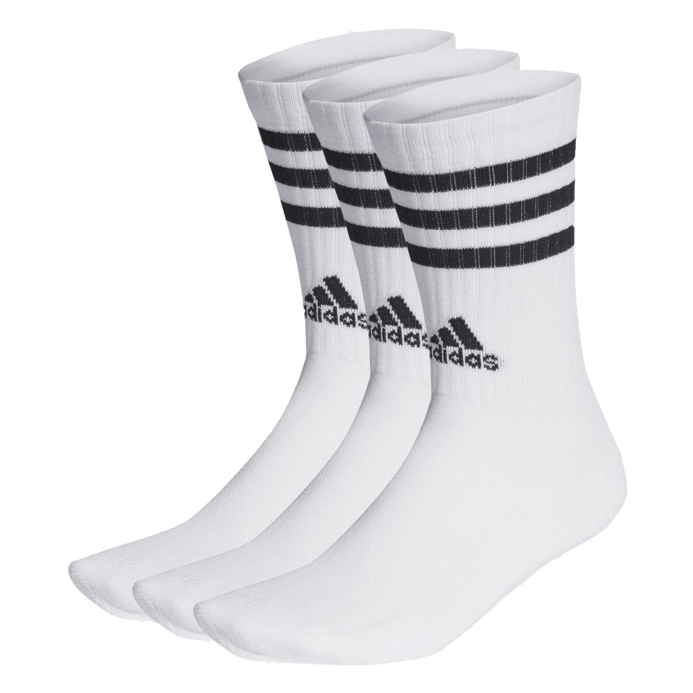 adidas 3-Stripes 3-Pairs Cushioned Crew Unisex Socks