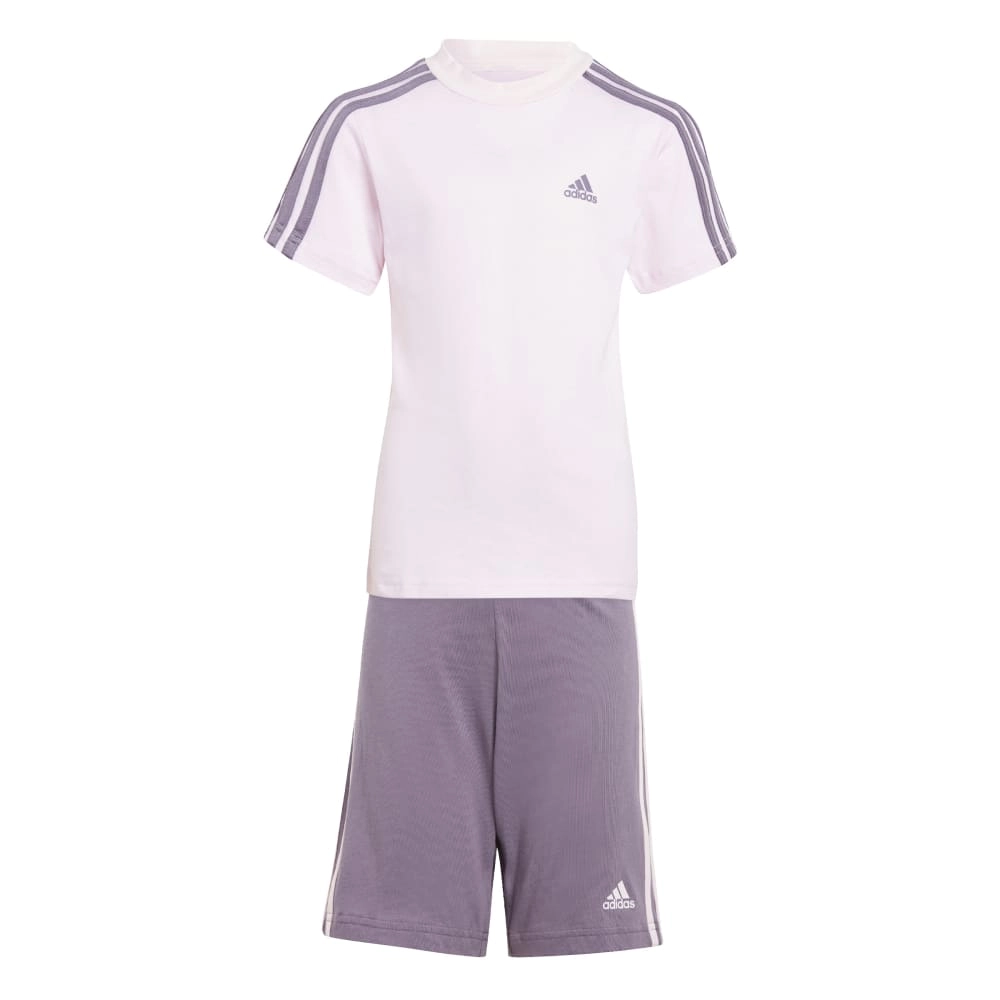 adidas Essentials 3 Stripes Tee and Short Kid's Set