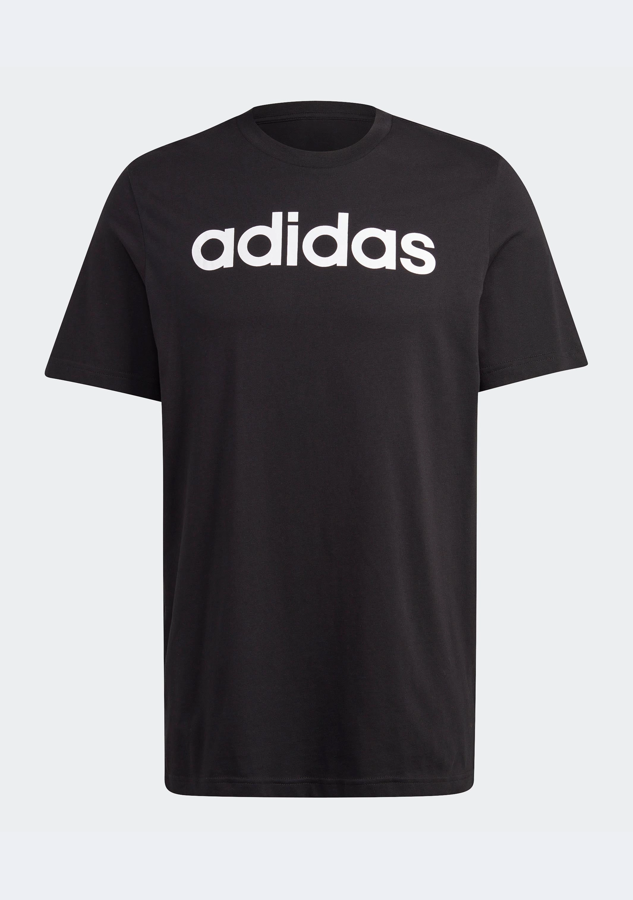 Adidas Men’s Essentials Single Jersey Linear Embroidered Logo Tee
