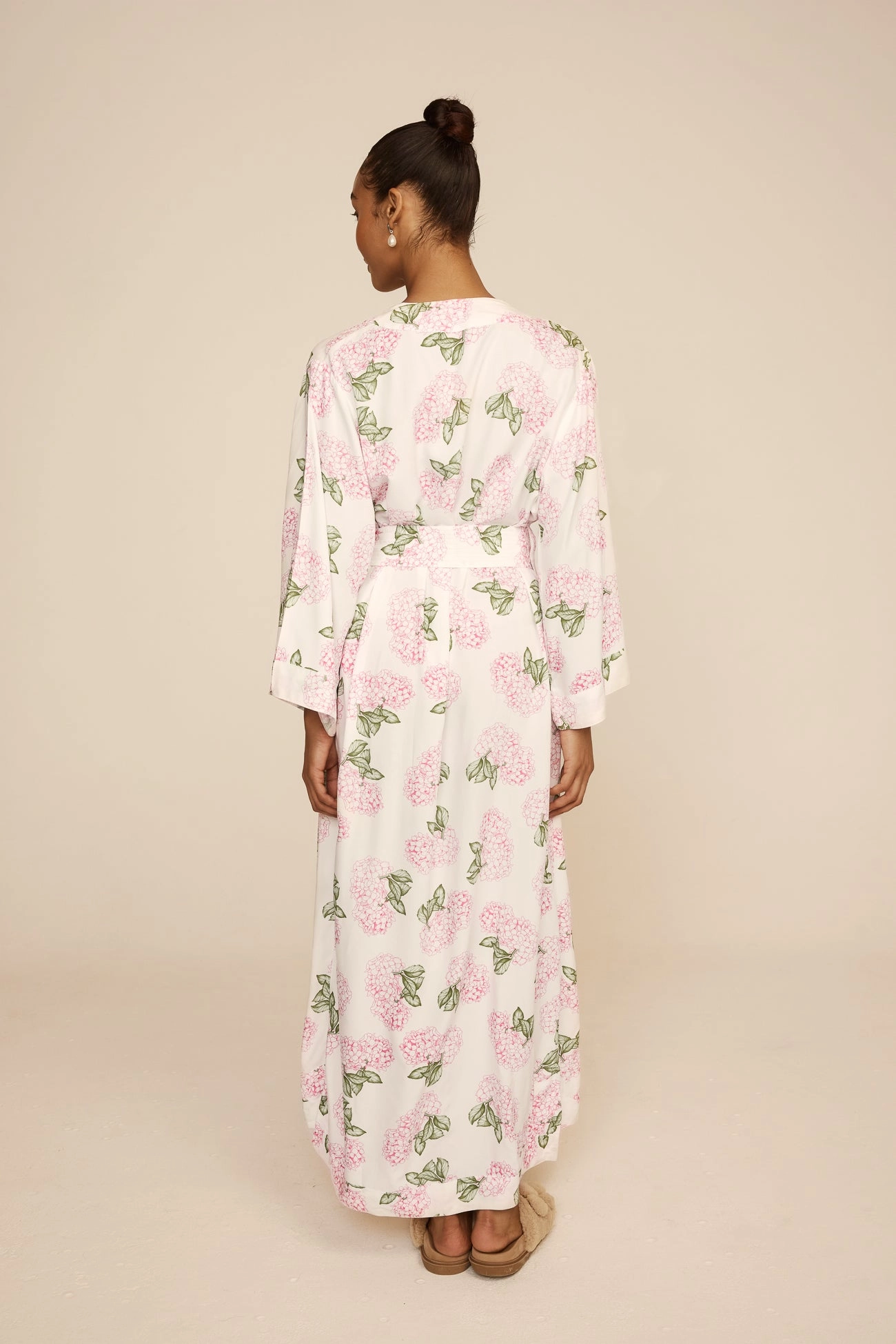 Alice Kimono Robe - Long - Hydrangea Pink