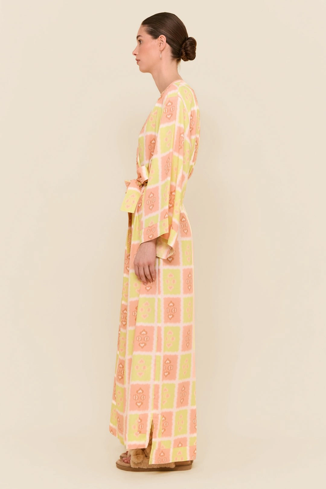 Alice Kimono Robe - Long - Ikat Gelato