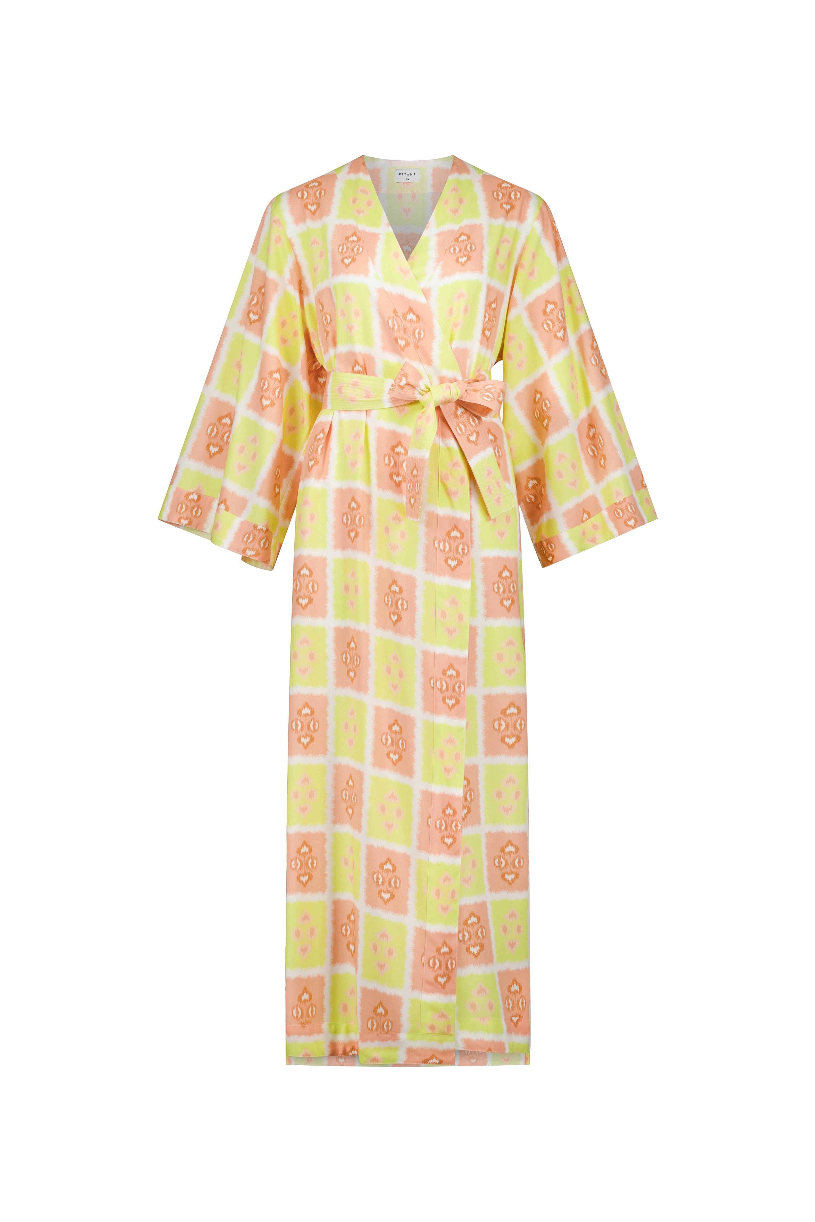 Alice Kimono Robe - Long - Ikat Gelato