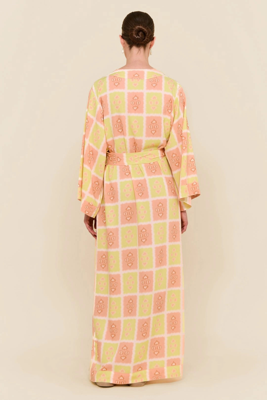 Alice Kimono Robe - Long - Ikat Gelato