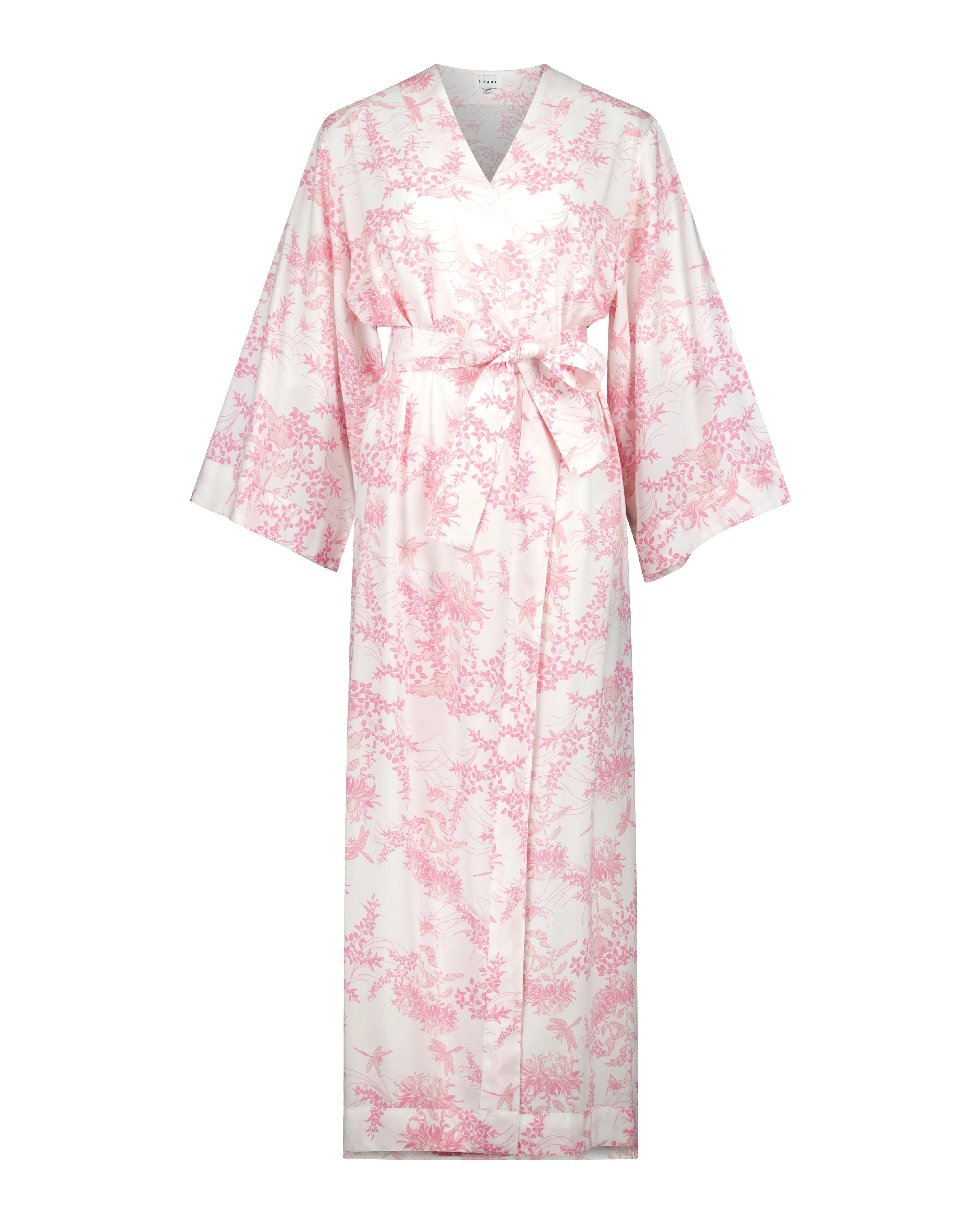 Alice Kimono Robe - Long - Summer Toile - Pink