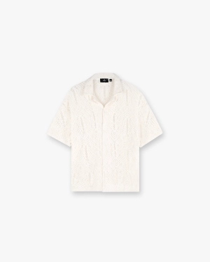 All Over Crochet Shirt - Off White