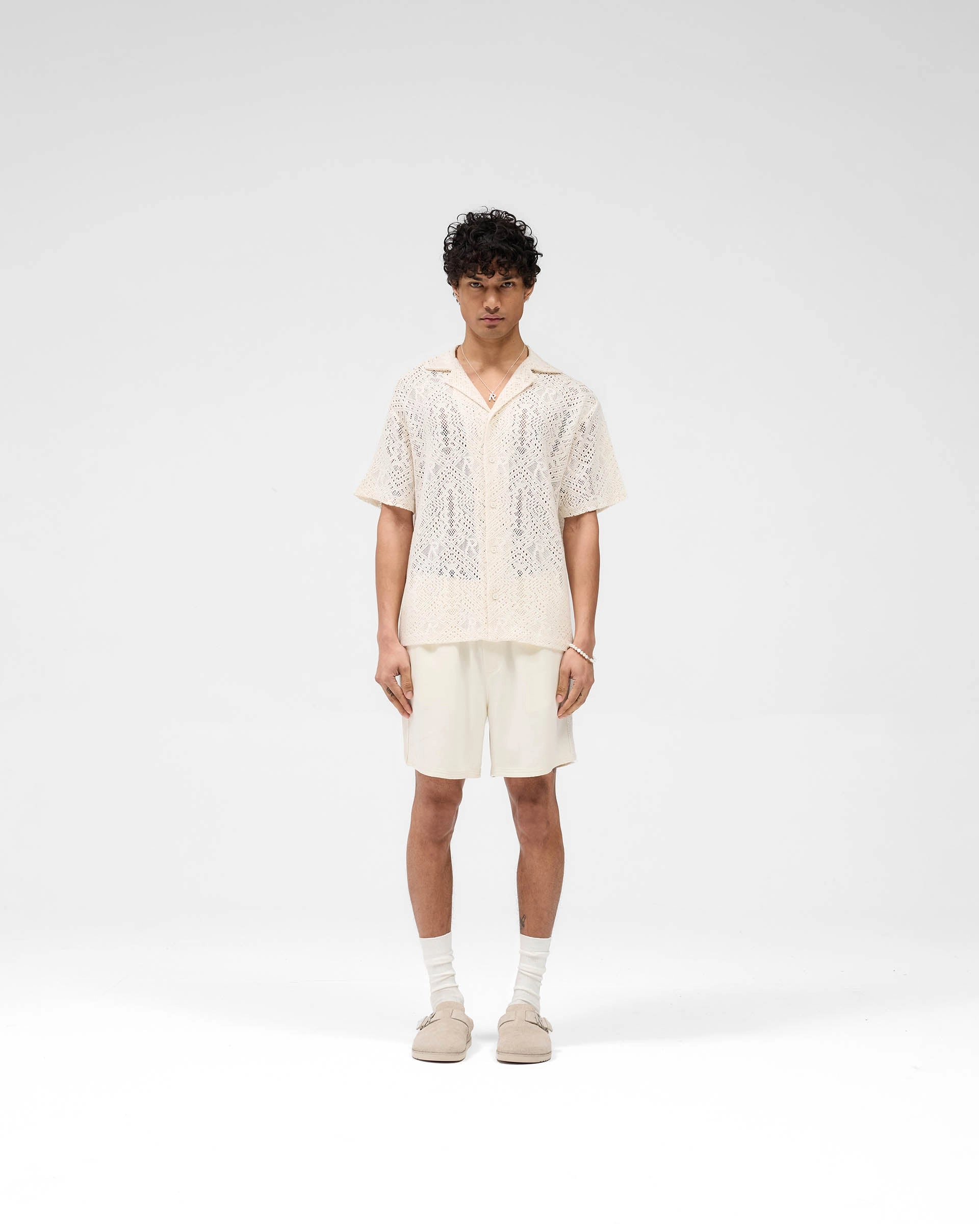 All Over Crochet Shirt - Off White