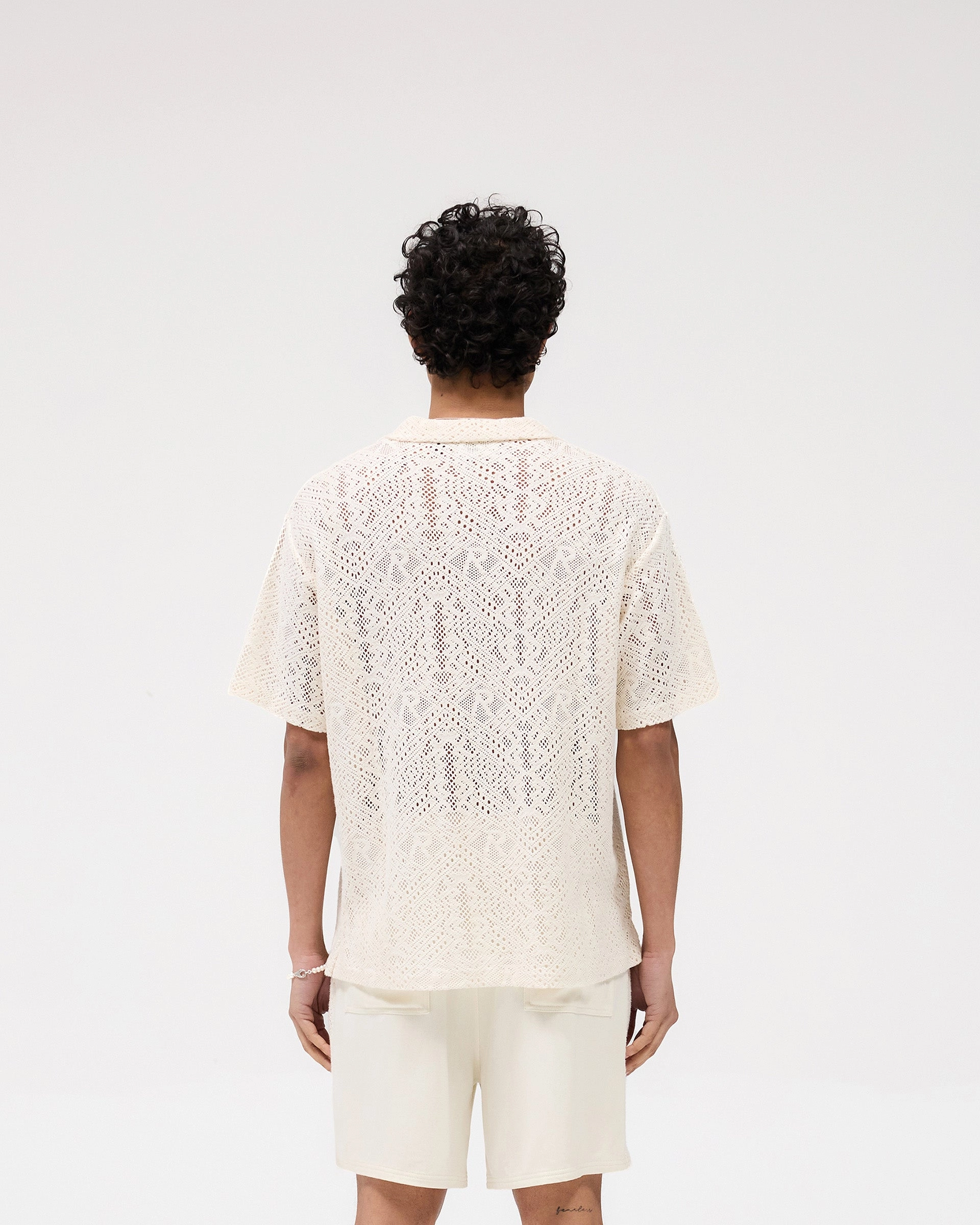 All Over Crochet Shirt - Off White