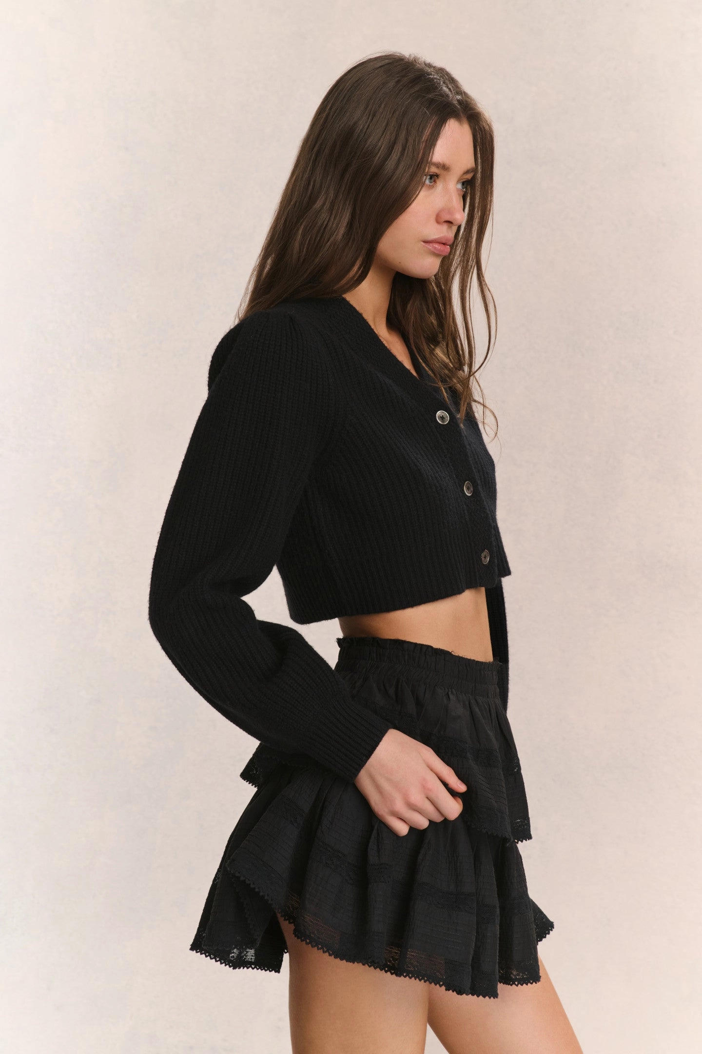 Avignon V-Neck Crop Cardigan