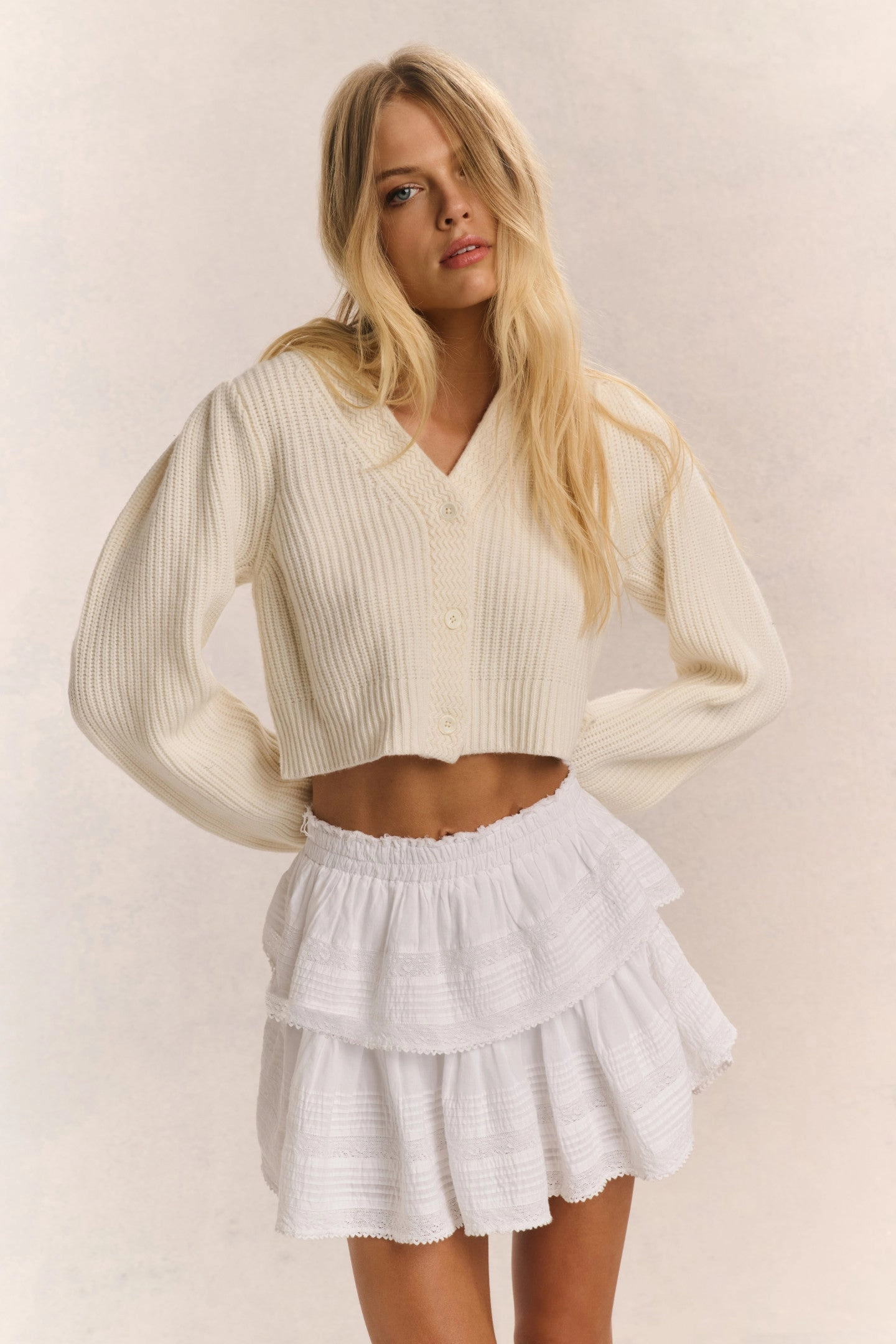 Avignon V-Neck Crop Cardigan