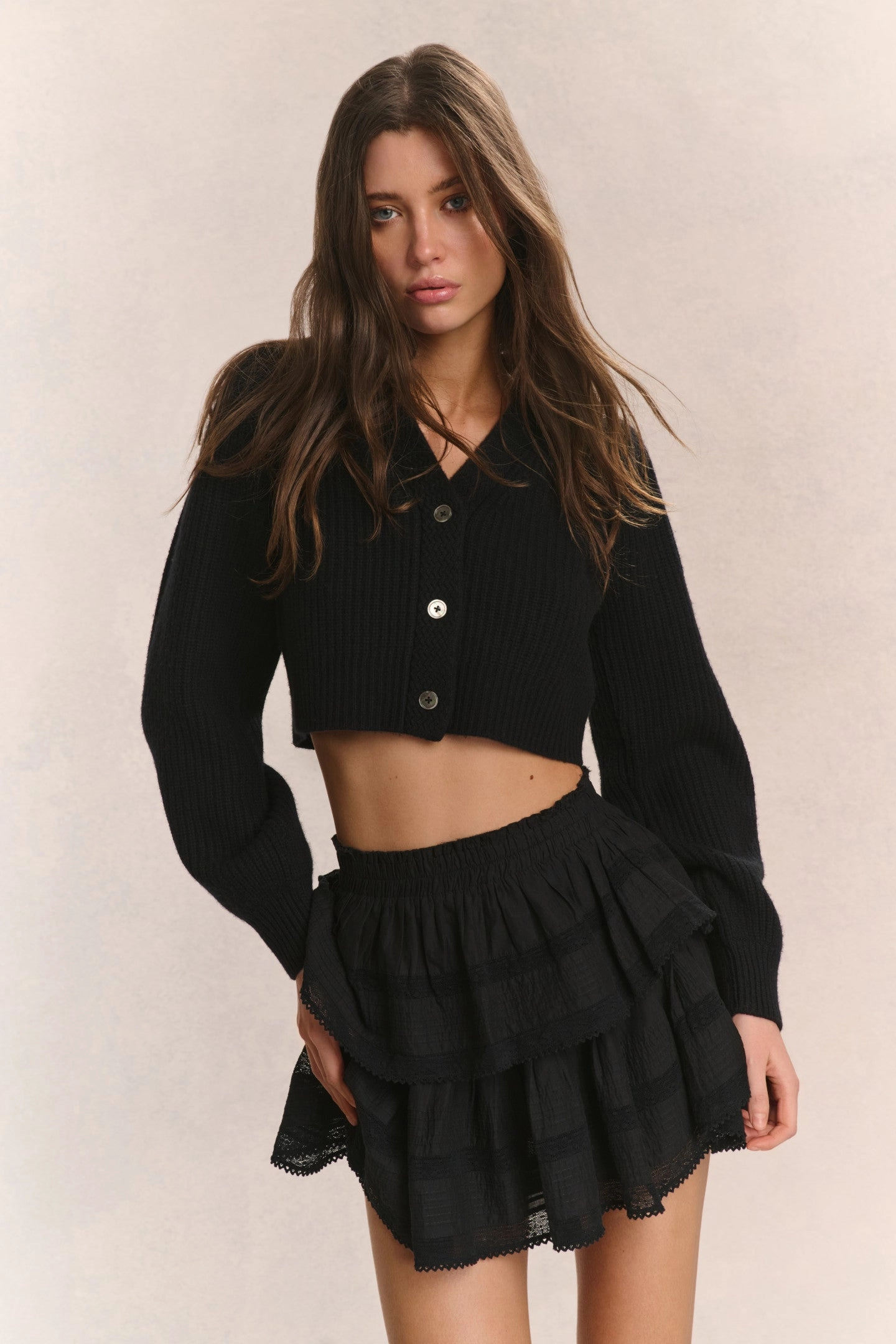 Avignon V-Neck Crop Cardigan