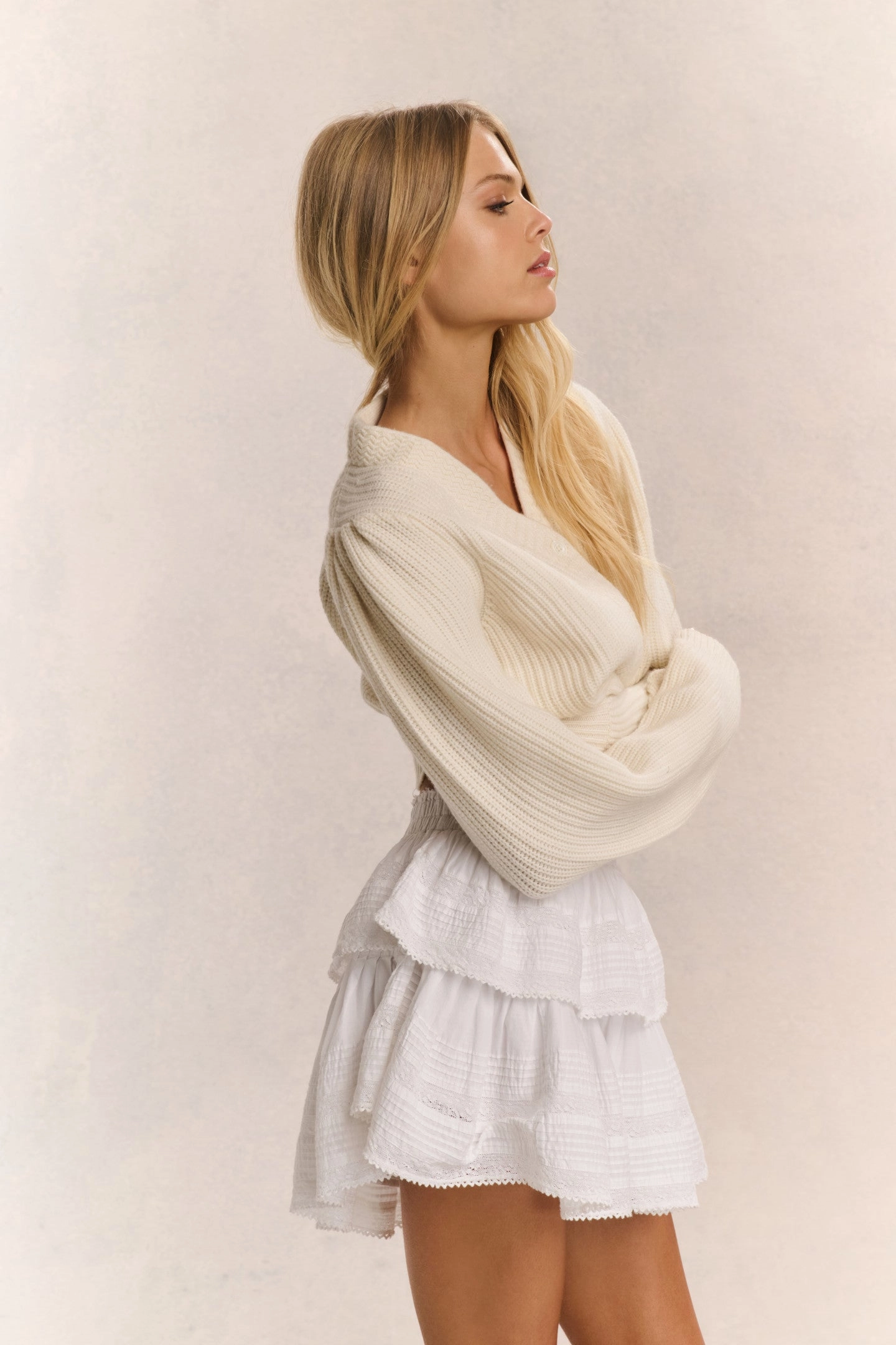 Avignon V-Neck Crop Cardigan