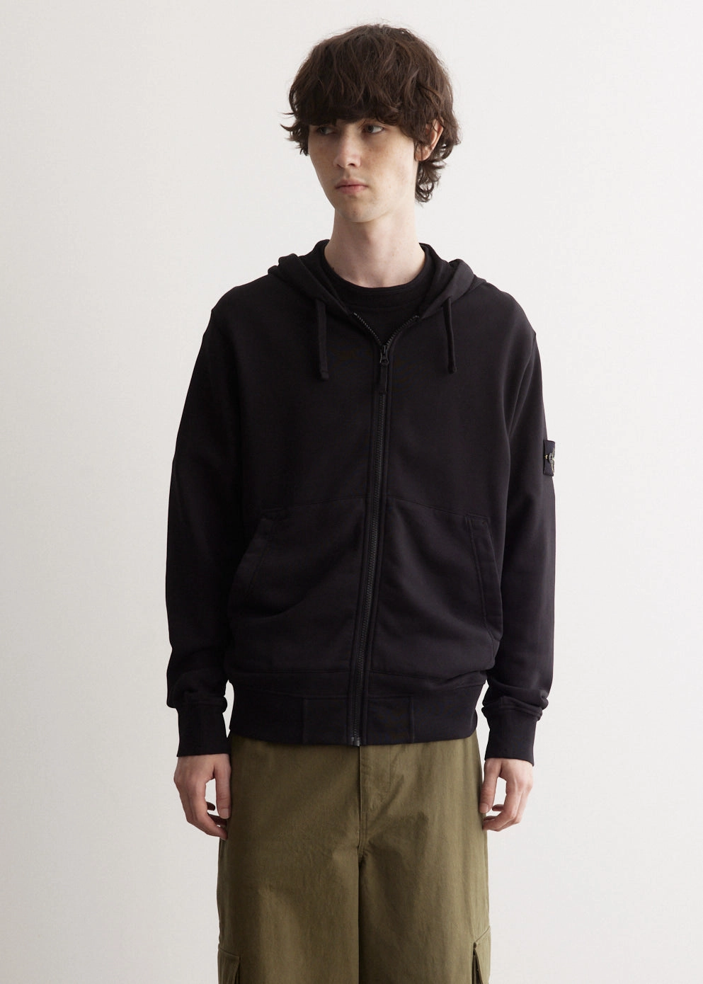 Badge Full Zip Hooded Sweatshirt
