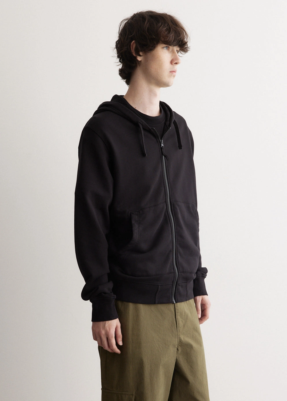 Badge Full Zip Hooded Sweatshirt