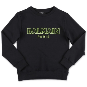 Balmain Kids Logo Printed Crewneck Sweatshirt