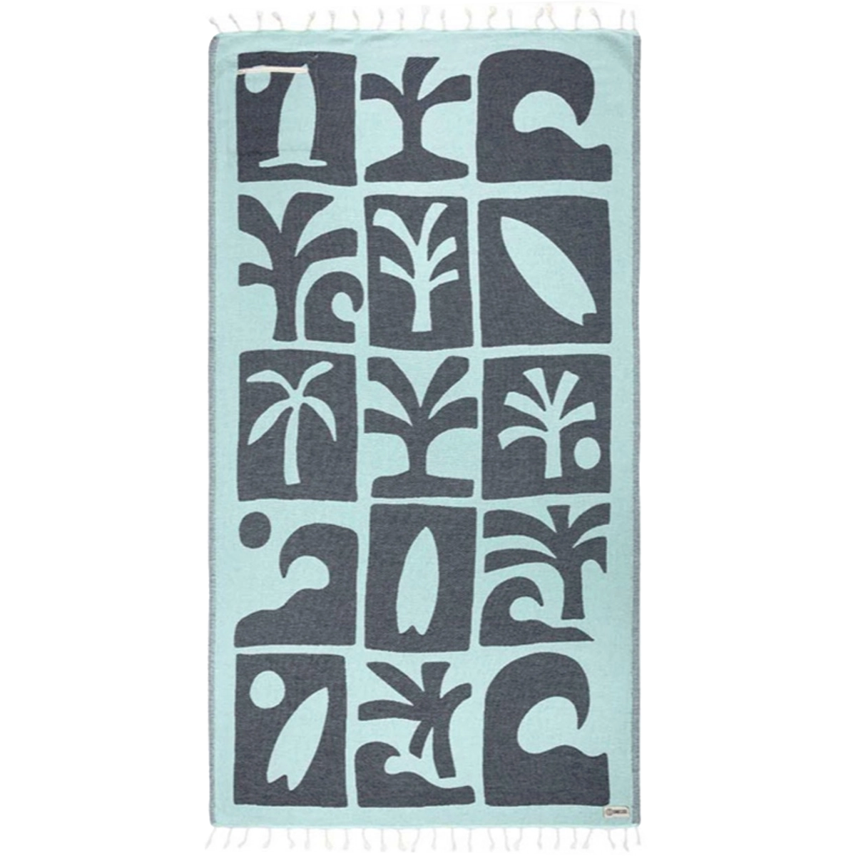 Beach Towel with Zipper Pocket