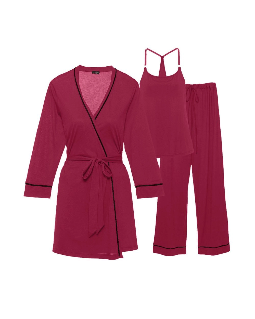 Bella Maternity 3-Piece Pajama Set