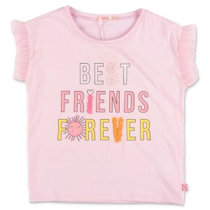 Billieblush Slogan Printed Crewneck T-Shirt
