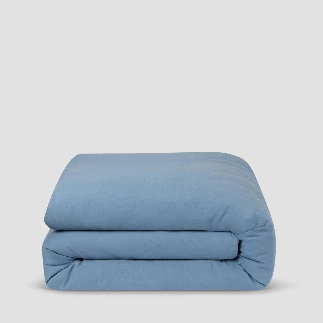 Blueberry Linen & Cotton Blend Duvet Cover