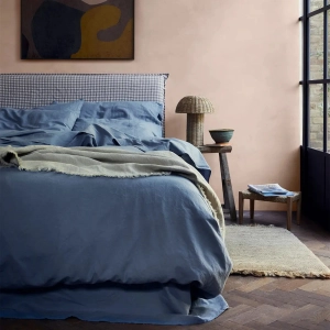 Blueberry Linen & Cotton Blend Duvet Cover