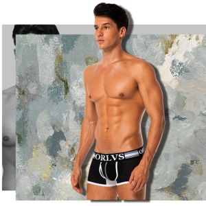 Breathable mesh men's boxer briefs men's 3 color shorts