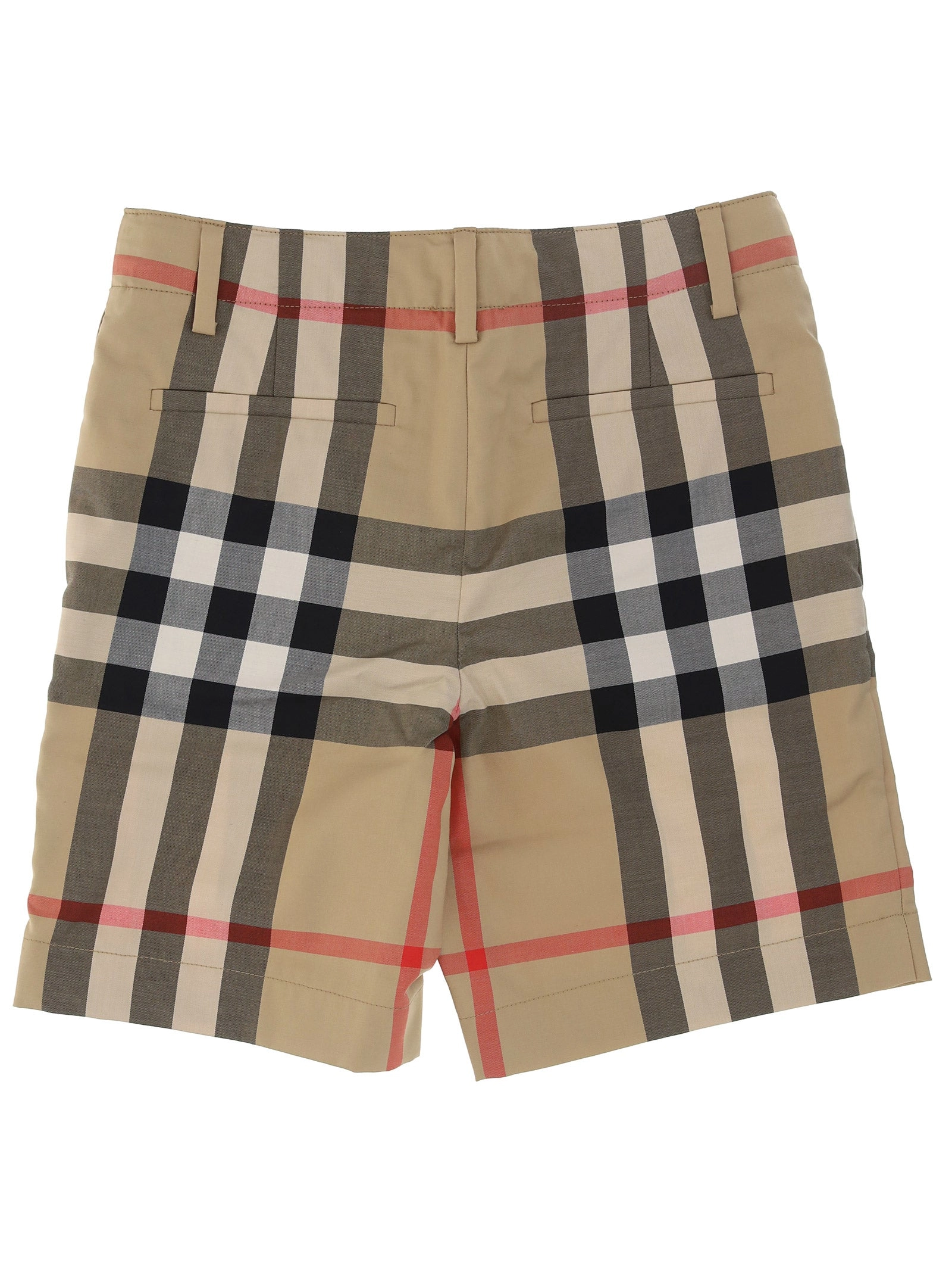 Burberry Kids Check Print Tailored Shorts