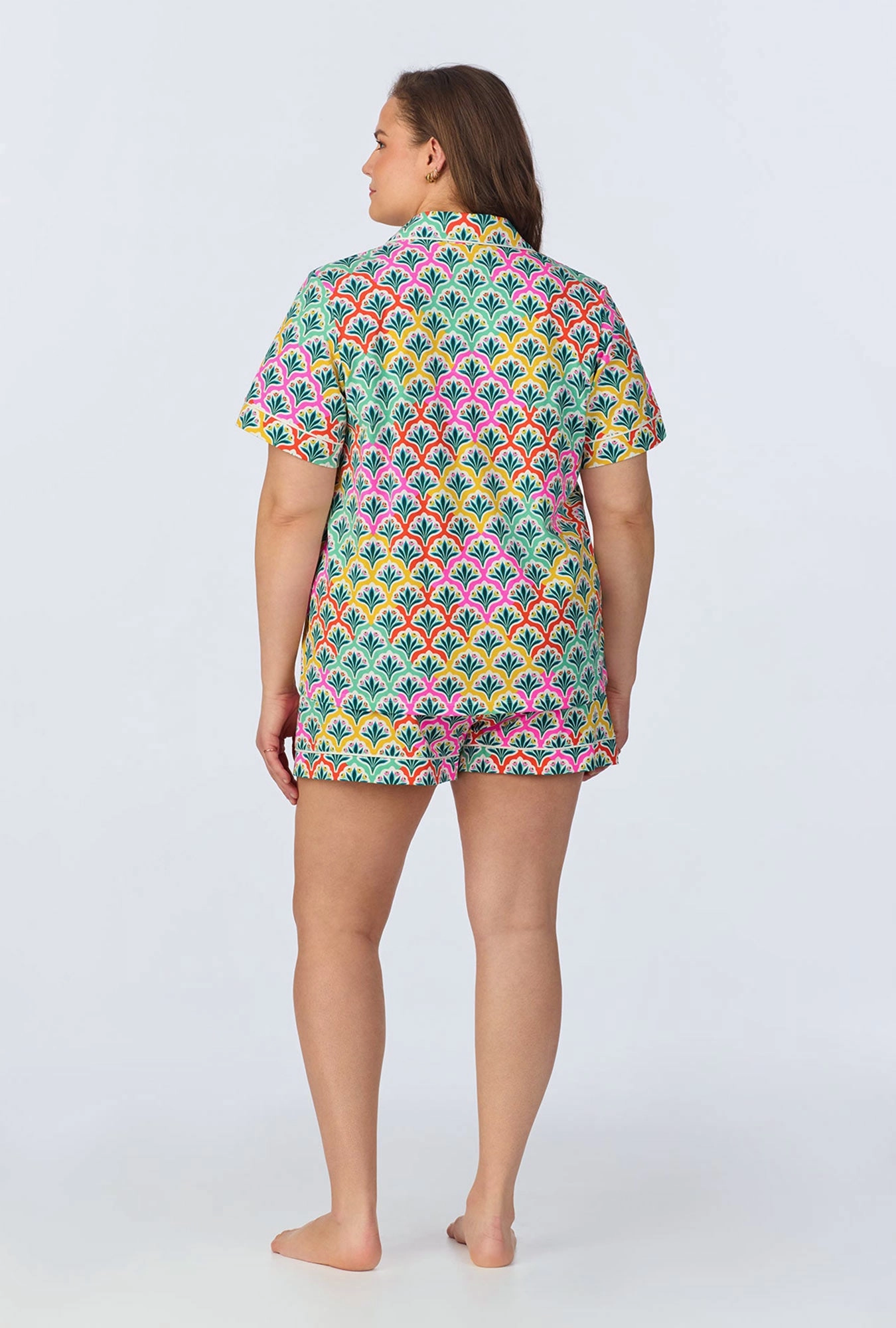 Camilla Short Sleeve Classic Shorty Stretch Jersey PJ Set