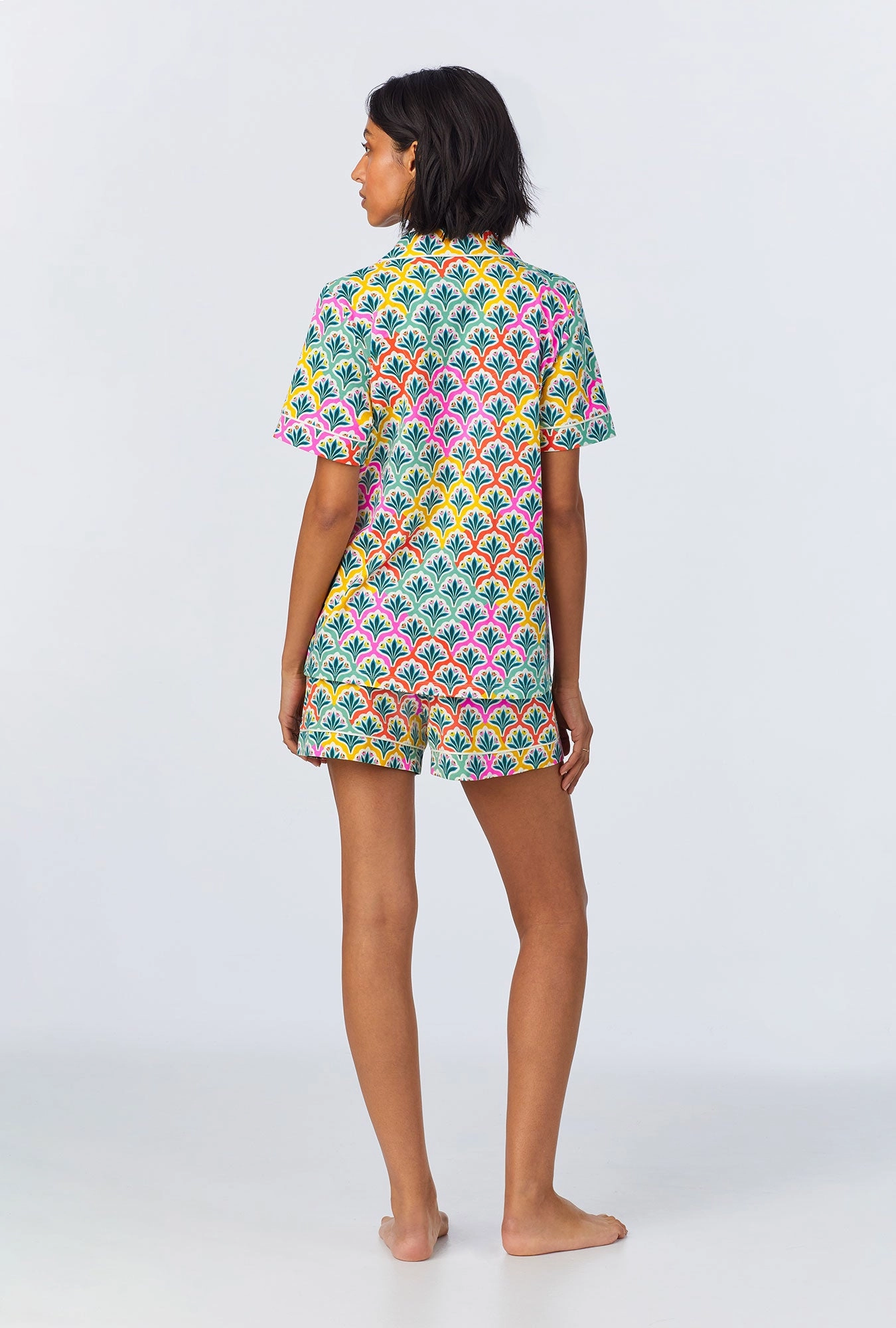 Camilla Short Sleeve Classic Shorty Stretch Jersey PJ Set