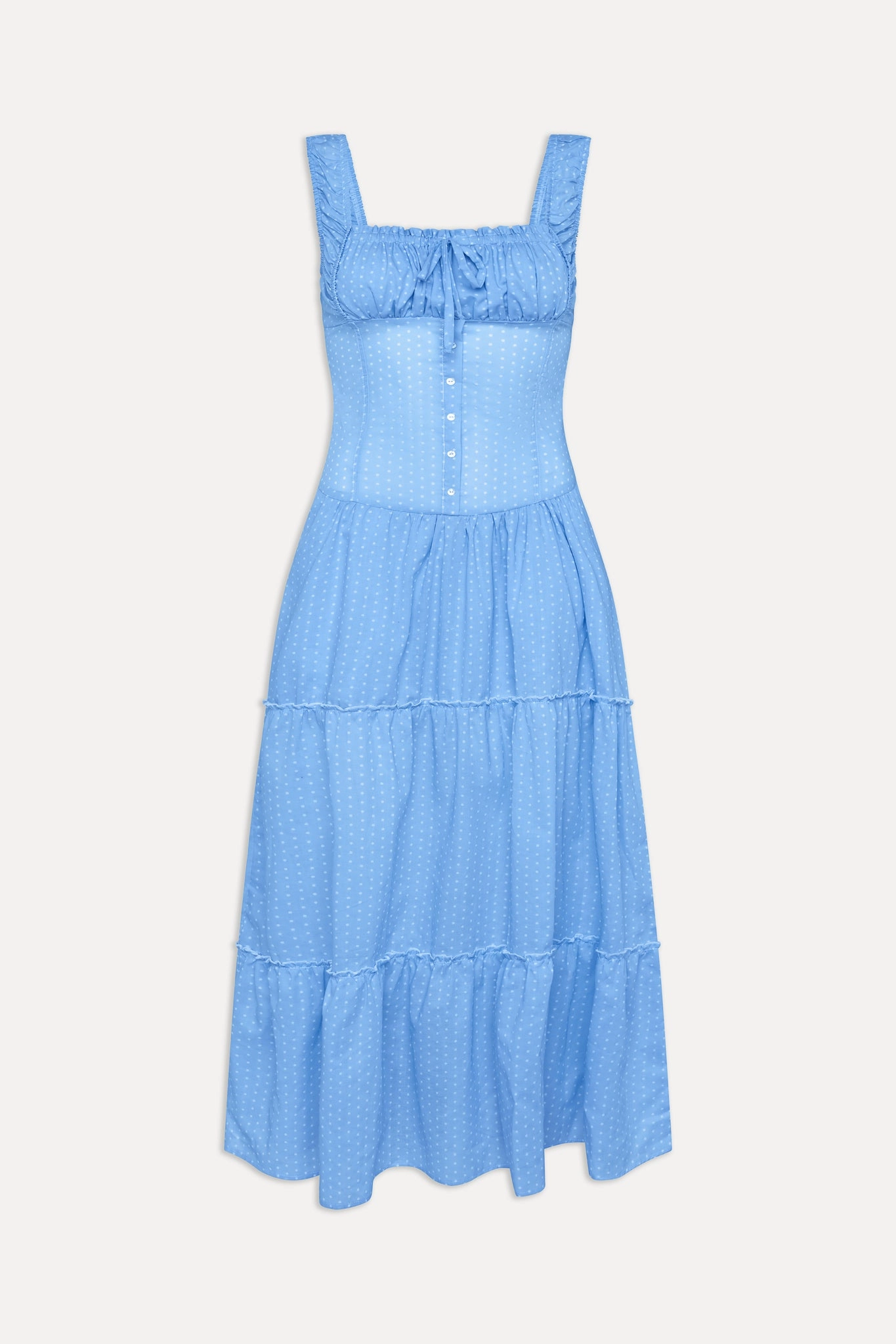 Christabelle Polka Dot Maxi Dress - Raindrop