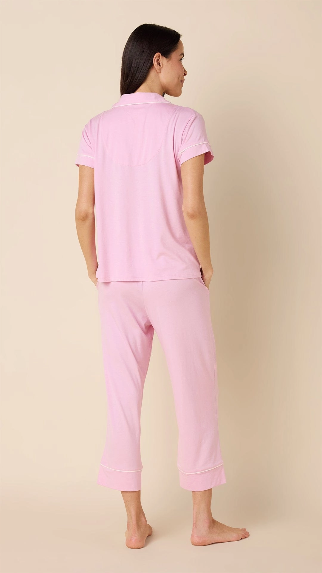 Classic Pima Knit Capri - Pink Moment