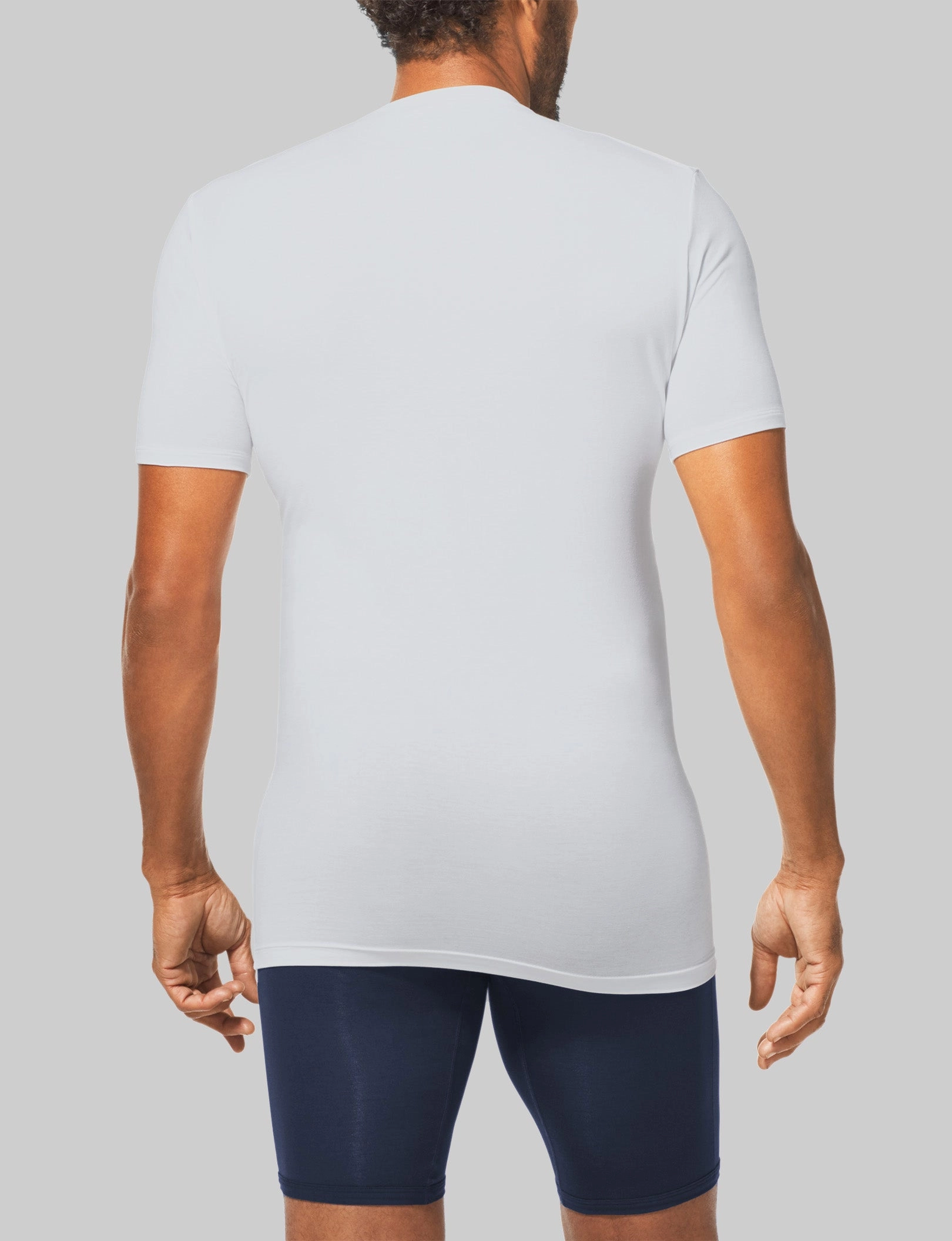 Cool Cotton High V-Neck Stay-Tucked Undershirt (3-Pack)