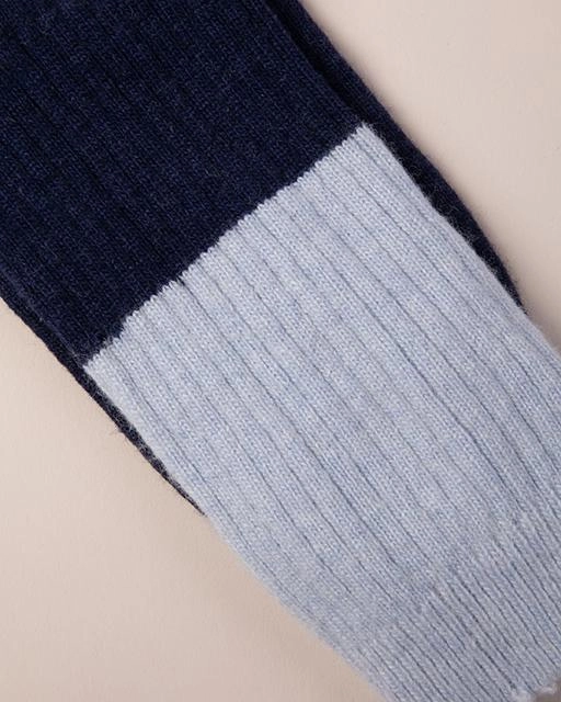 Cosy Bed Socks Blue & Navy