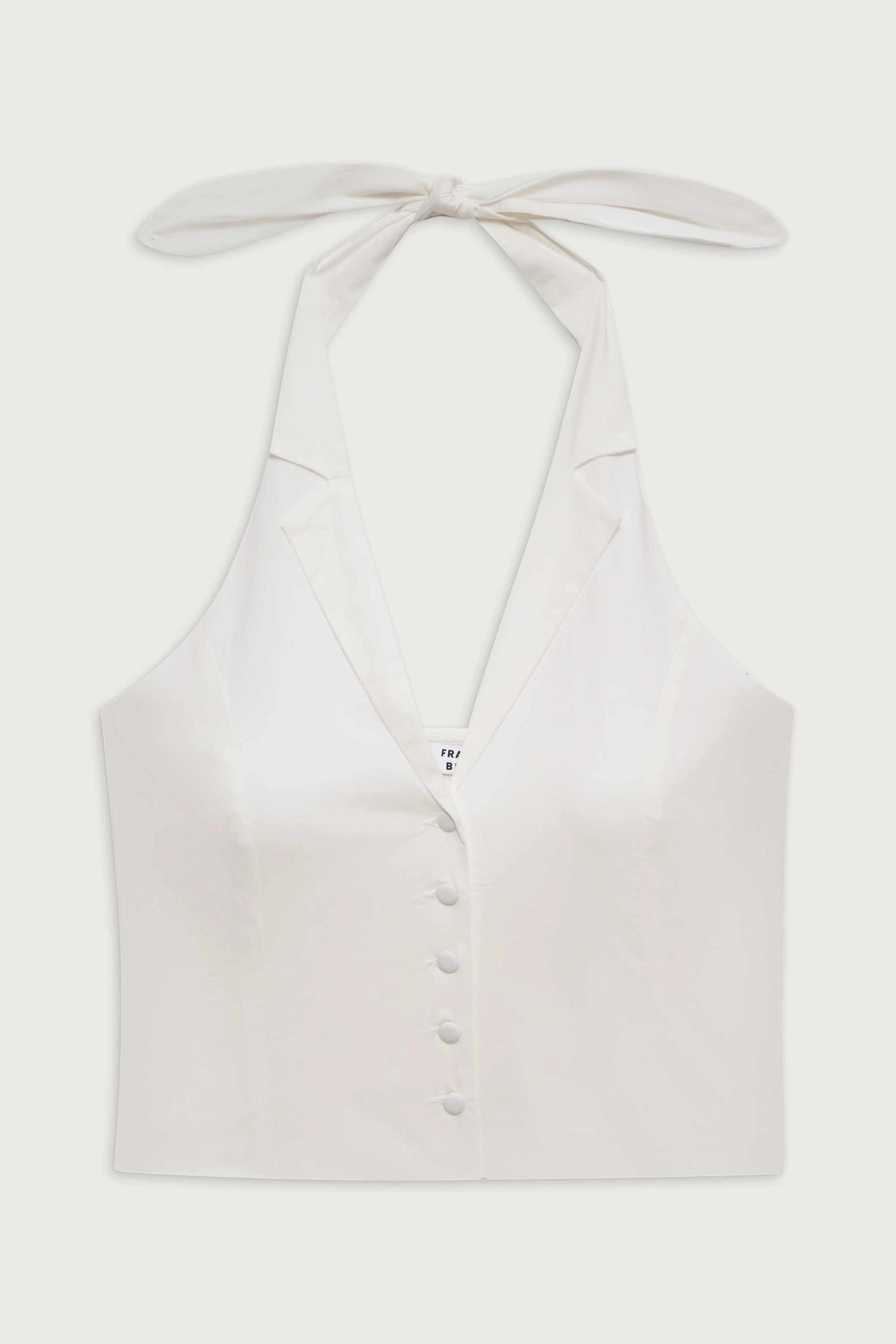 Cottage Halter  Top - White
