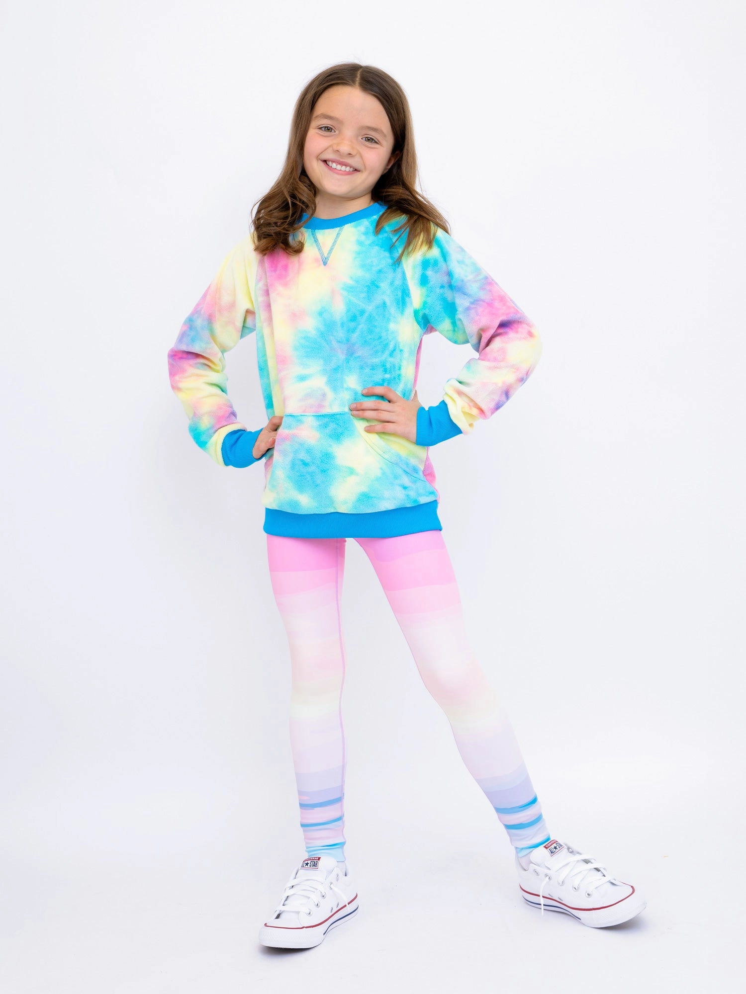 Cotton Candy Tie Dye Sweatshirt and Kimberly Leggings Gift Set
