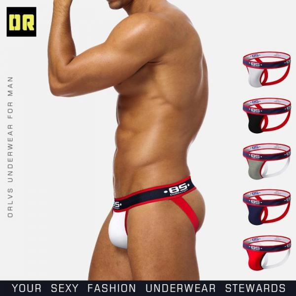 Cotton Jockstrap Gay Sexy Underwear Thong G String Homme Men Panties