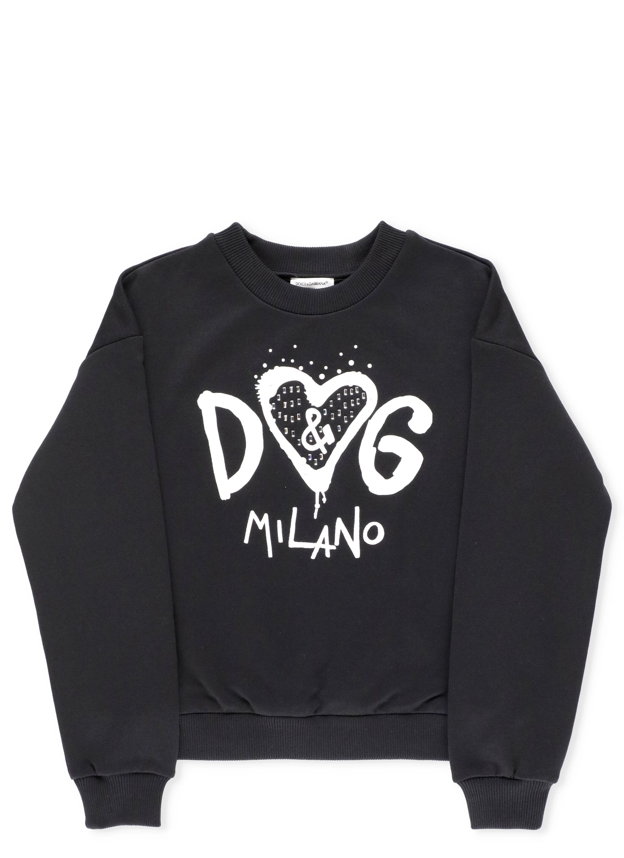 Dolce & Gabbana Kids Logo Printed Crewneck Sweatshirt