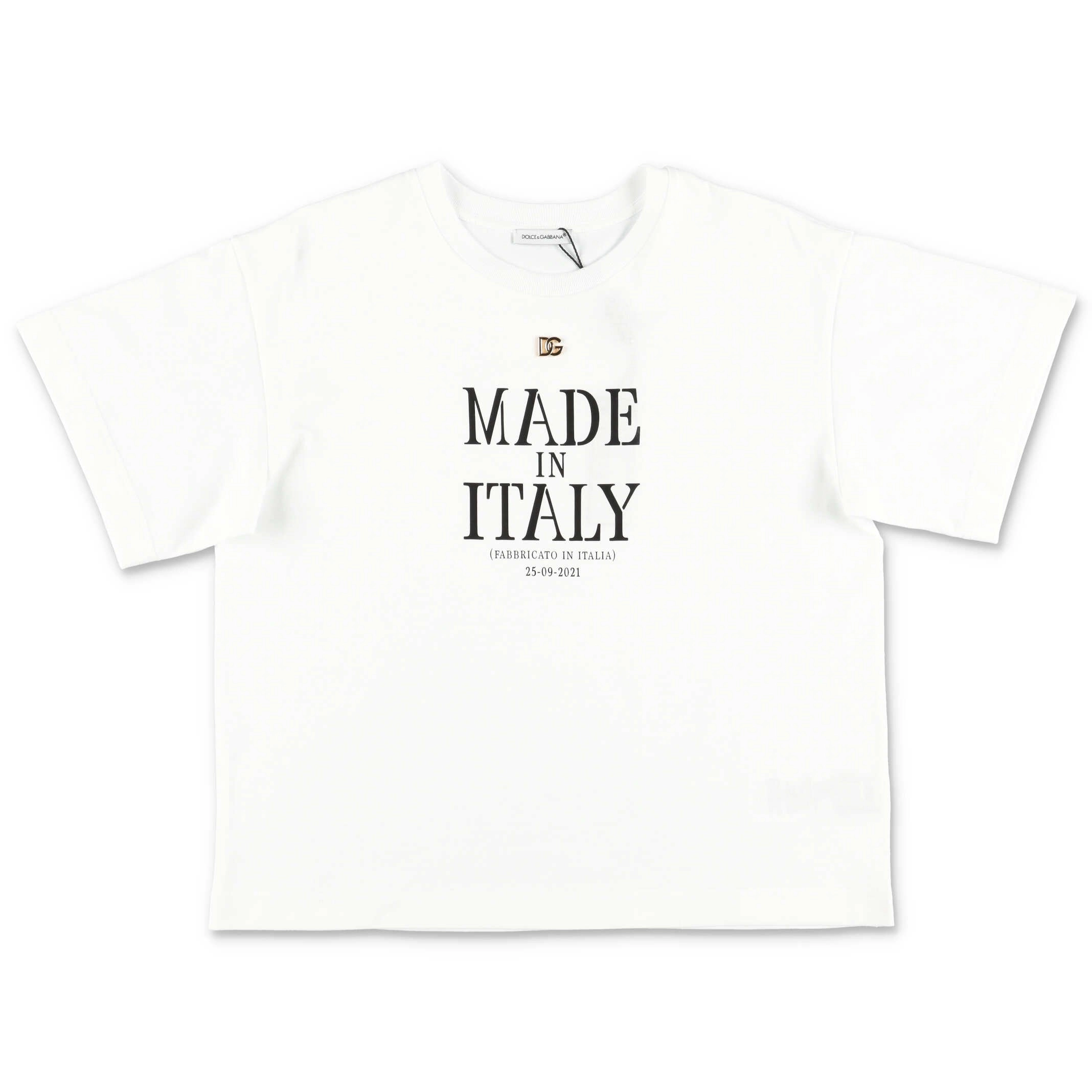 Dolce & Gabbana Kids Logo Printed Crewneck T-Shirt