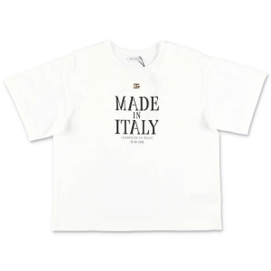 Dolce & Gabbana Kids Logo Printed Crewneck T-Shirt