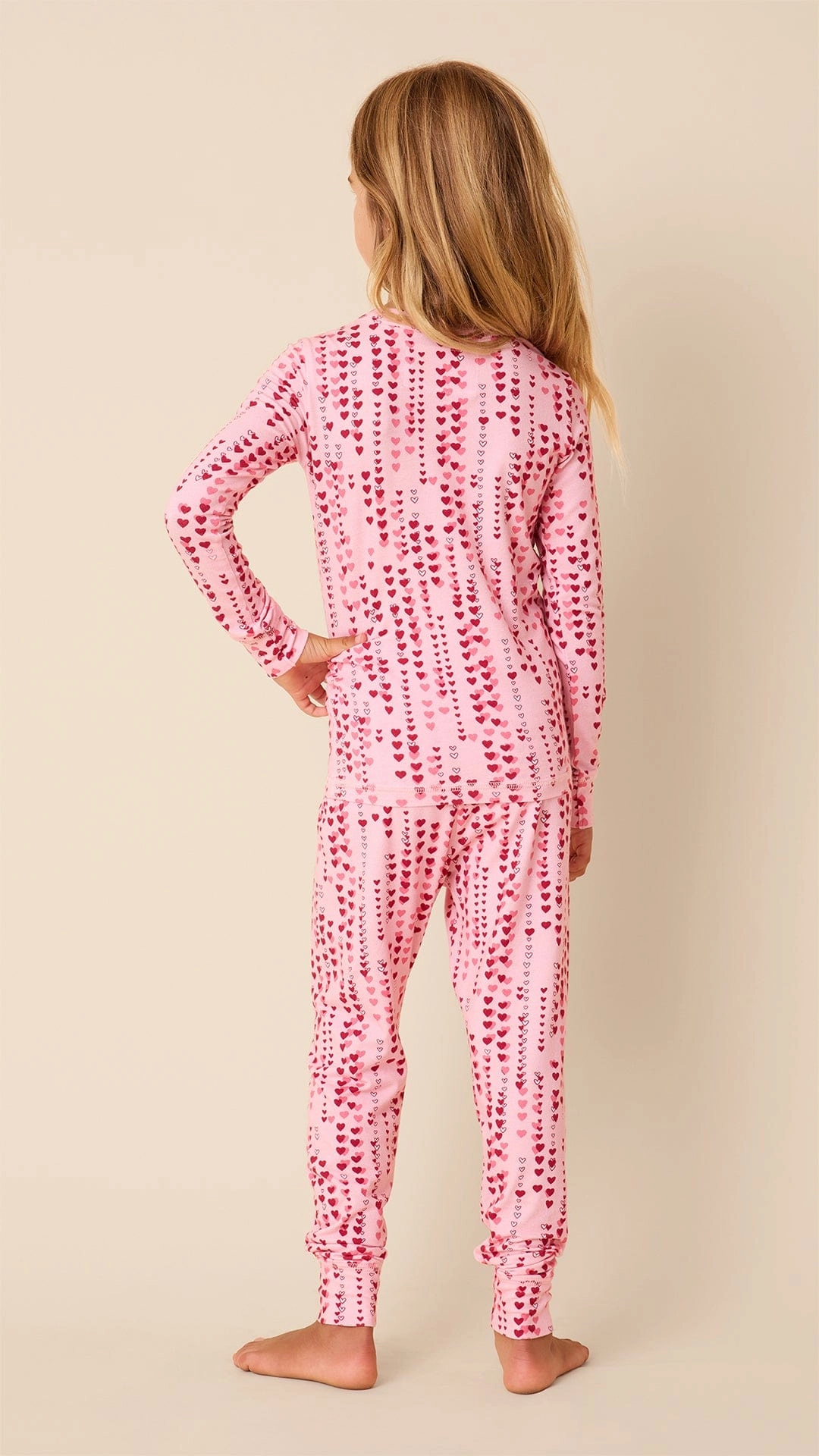 Dreamy Hearts Pima Knit Kids Pajama