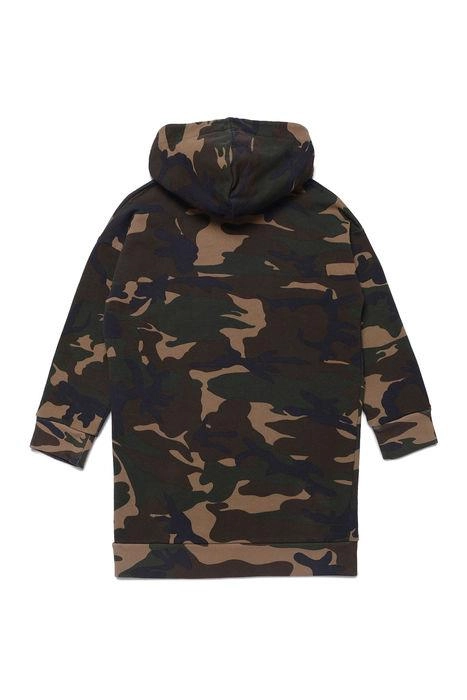 Dsquared2 Kids Camouflage Logo Printed Hoodie Dress