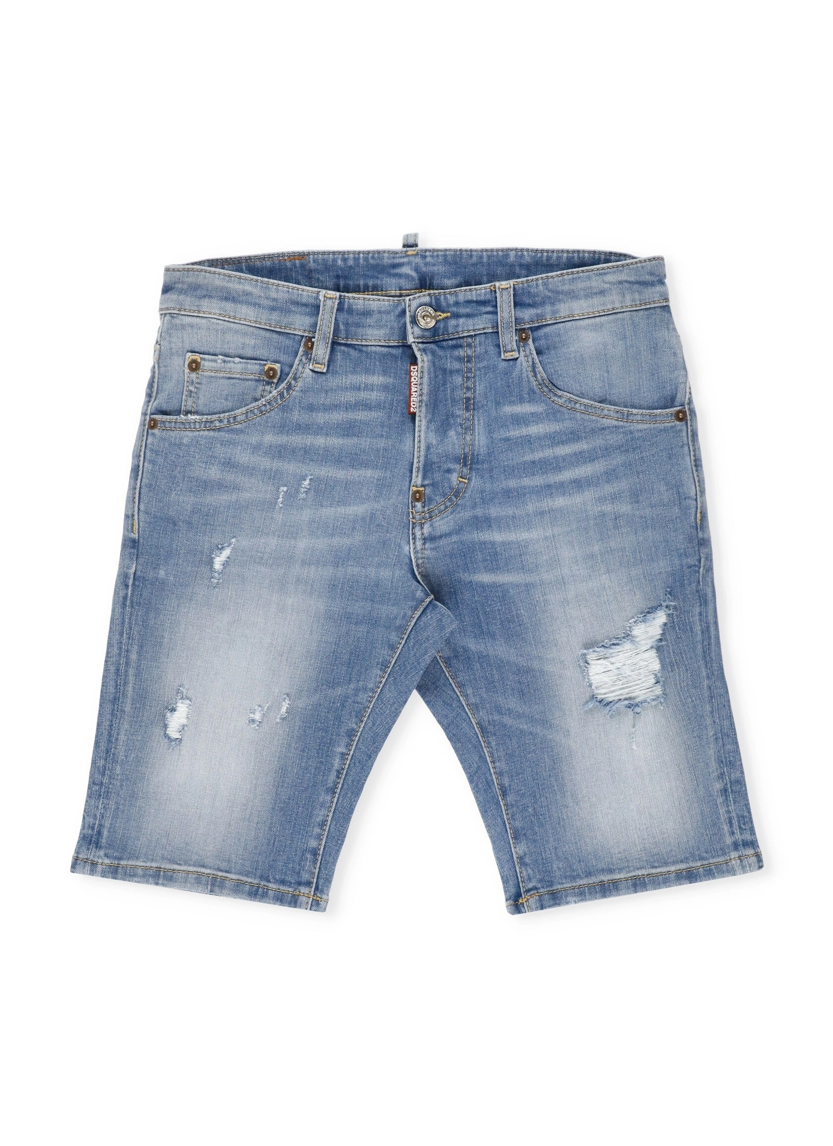 Dsquared2 Kids Distressed Denim Shorts