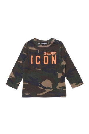 Dsquared2 Kids Logo Printed Camouflage Long Sleeved Sweatshirt