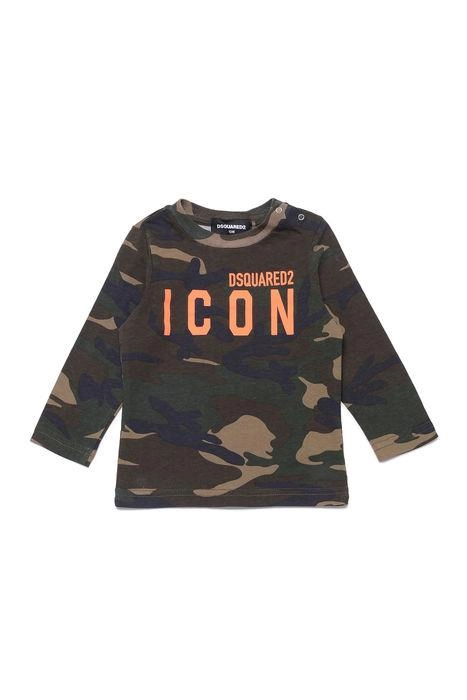Dsquared2 Kids Logo Printed Camouflage Long Sleeved Sweatshirt