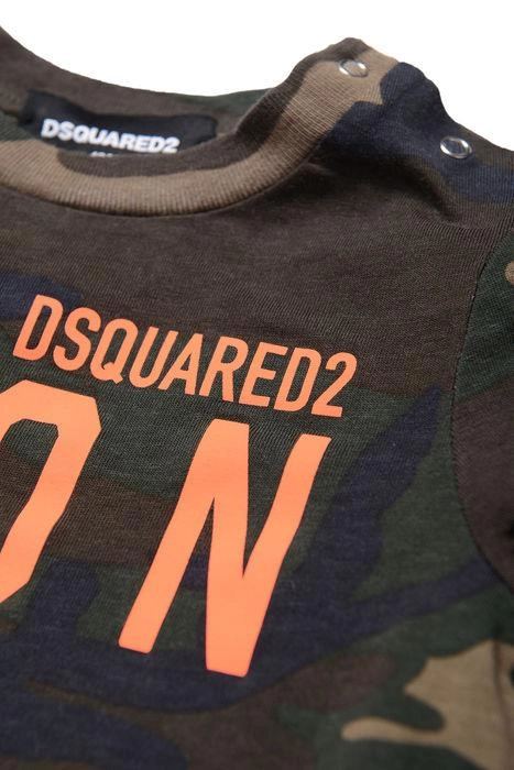 Dsquared2 Kids Logo Printed Camouflage Long Sleeved Sweatshirt